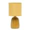 Simple Designs 10" Thimble Base Ceramic Table Lamp